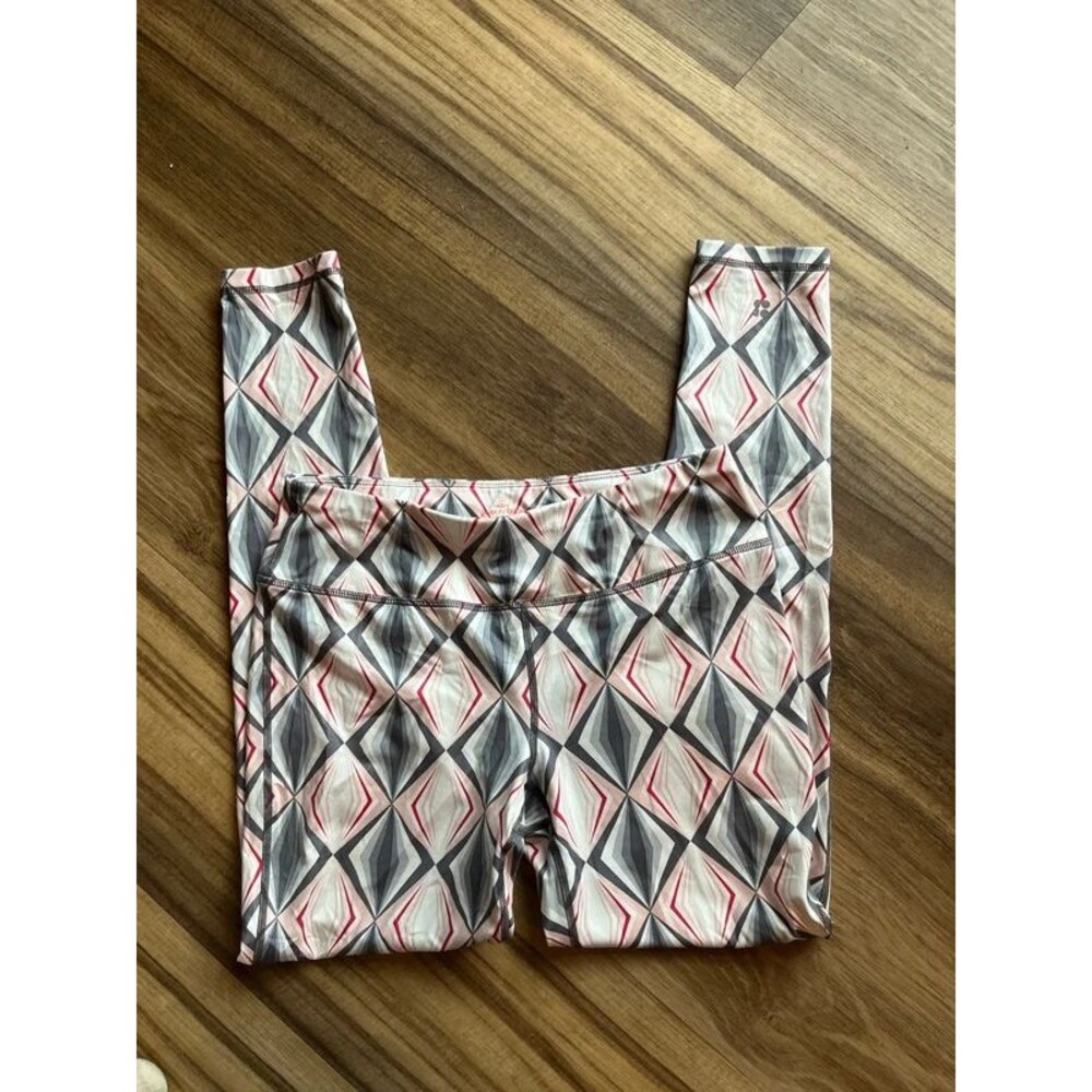 Sweaty Betty Leggings Womens Red Geometric Print Power medium
